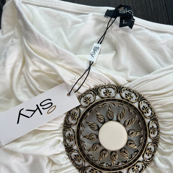 Sky Clothing Mini Dress with Medallion - Picture 4 of 4